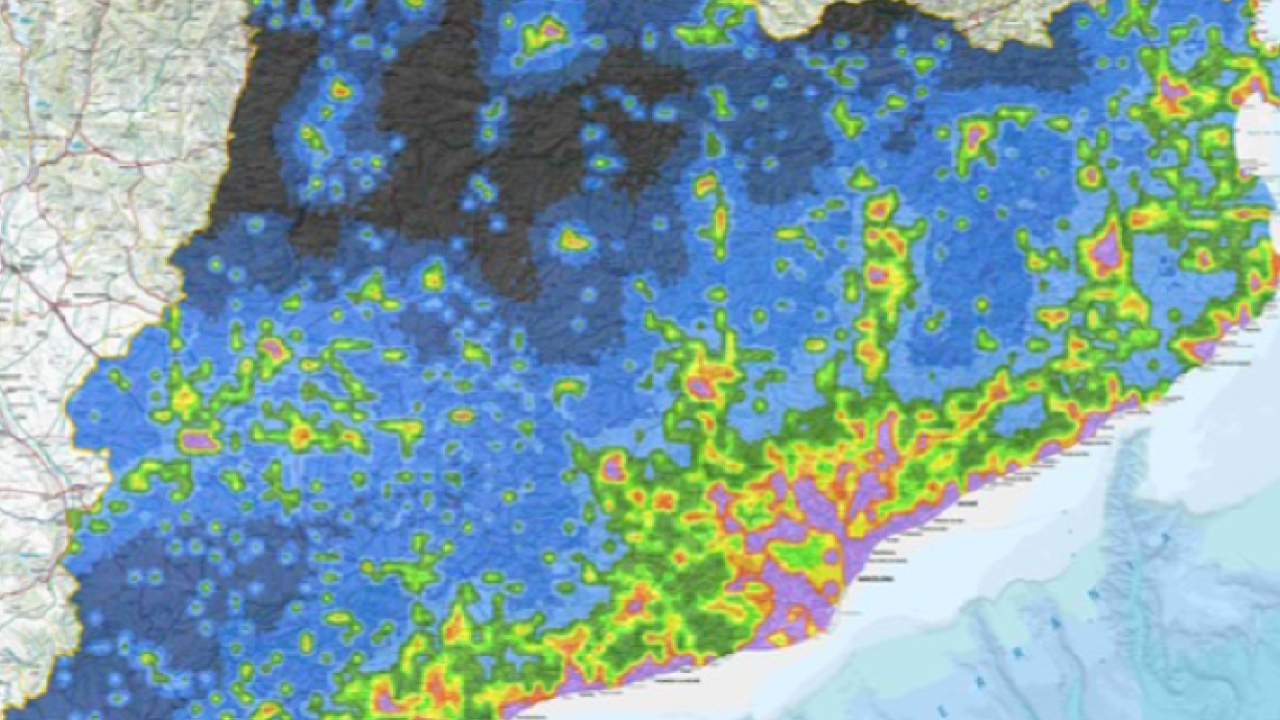 Fragment del mapa. Fragment del mapa.